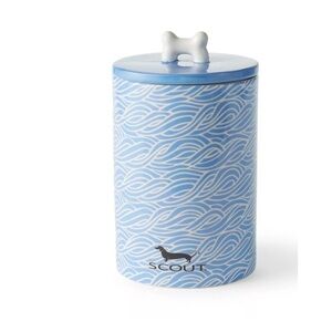 SCOUT 
Flow Rida Ceramic Pet Treat Canister with Scouts brand dachshund